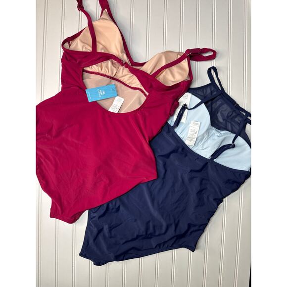 NWT Cupshe One Piece Swimsuit Cutout Tummy Control One Piece Swimsuit BUNDLE XL - Picture 3 of 7